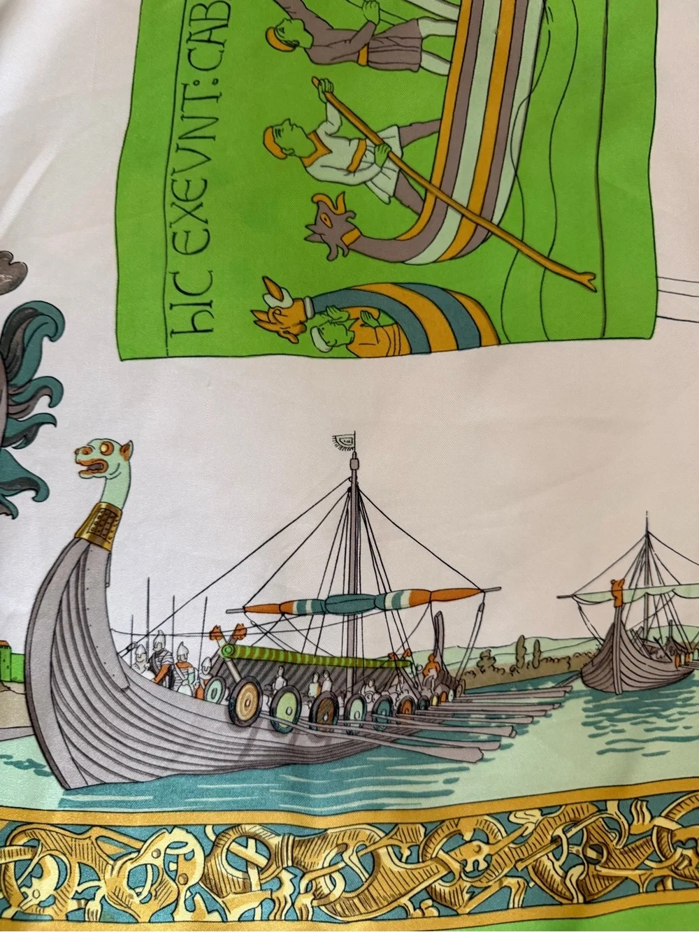 Hermes Les Normands Silk Scarf.